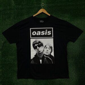 Oasis Noel & Liam Boxed Photo Rock Band T-Shirt Size 2XL
